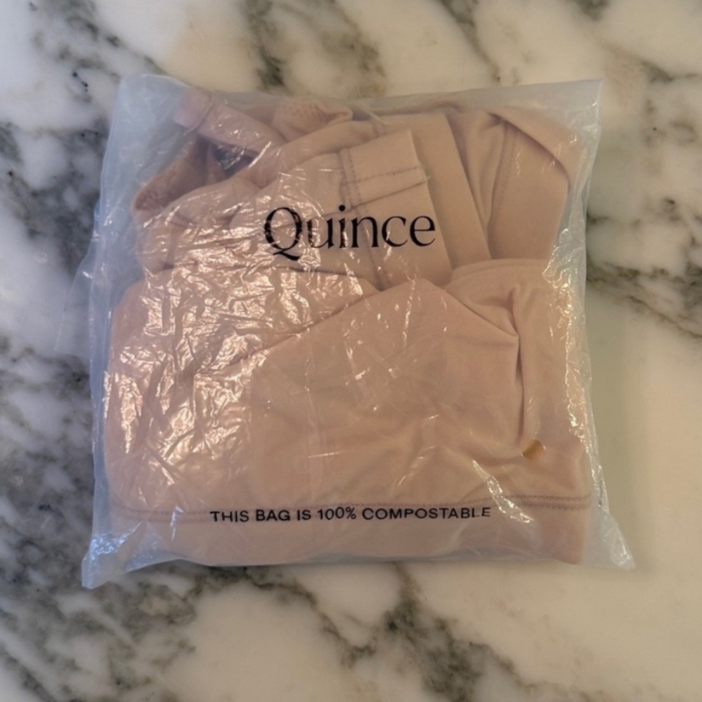 New Quince Beige Light Nude Second Skin Scoop Neck Bralette (2-Pack) Sz S - Picture 7 of 7